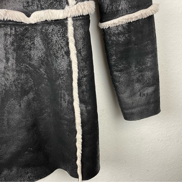 RARE SW3 Bespoke faux shearling womens convertible coat Sz S - Picture 8 of 9